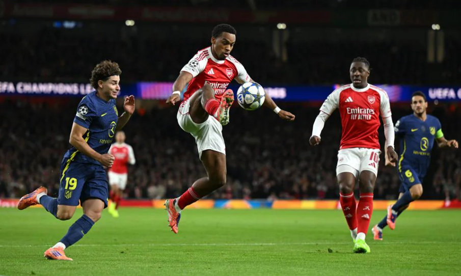 英超三强欧冠全胜！阿森纳4-0狂胜马竞，曼城、纽卡同奏凯歌