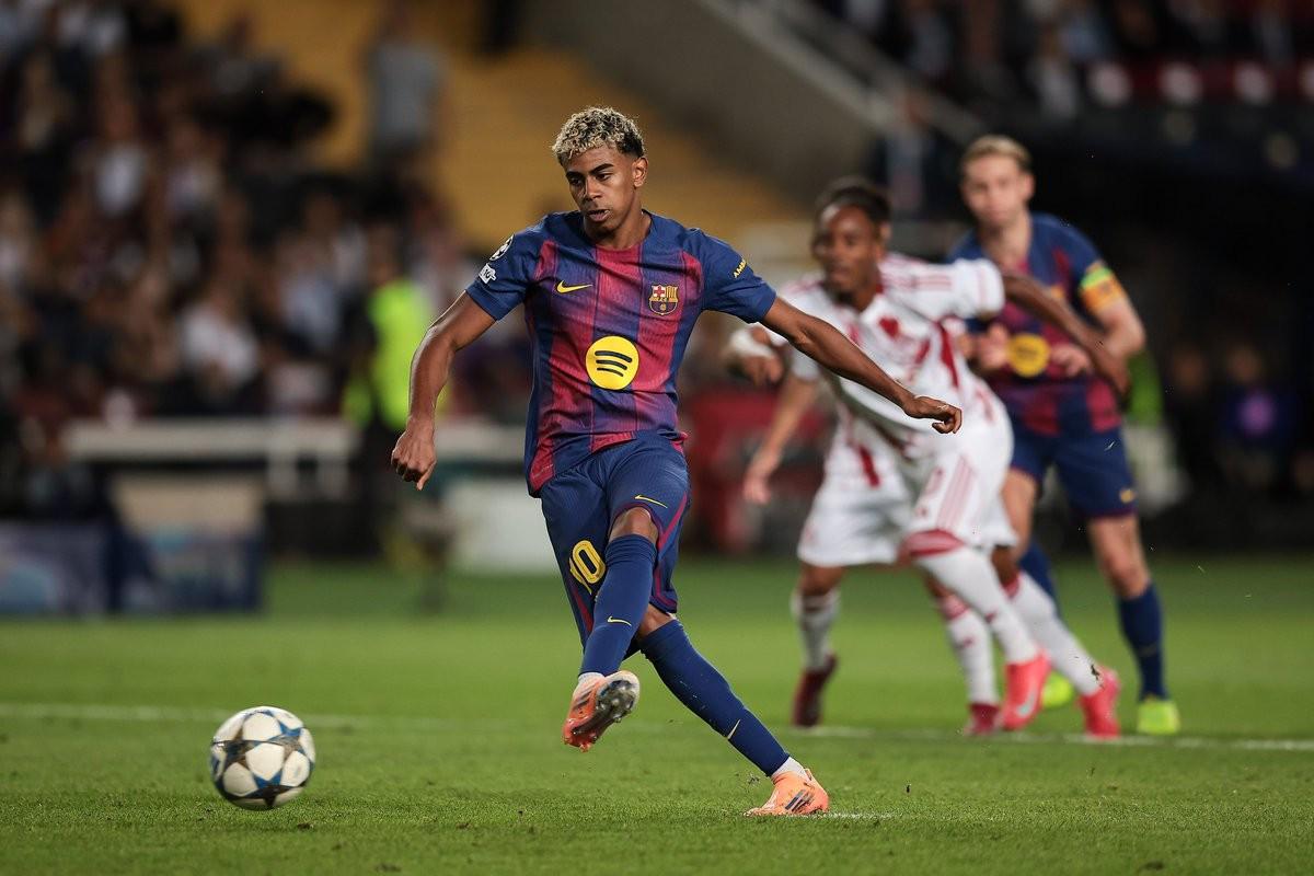 18岁100天创纪录！亚马尔成欧冠6球最年轻球员，超越姆巴佩