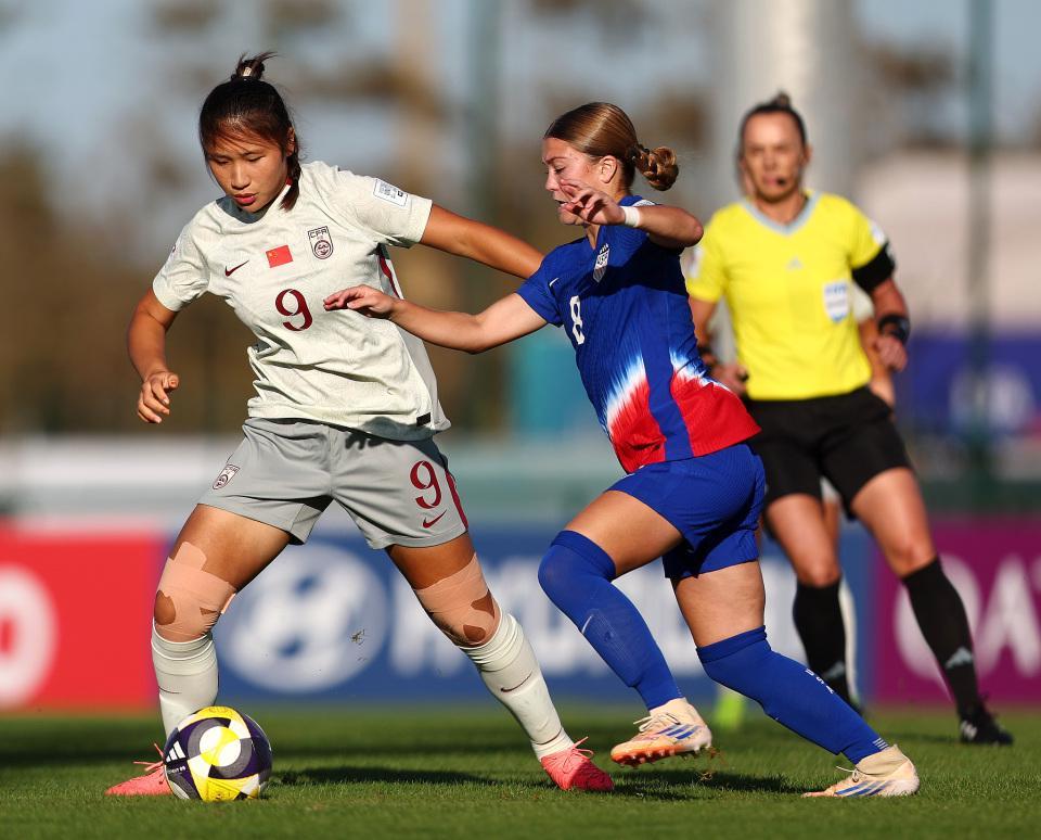 U17世界杯中国女足2-5不敌美国 遭遇首败但周欣怡等两将表现抢眼