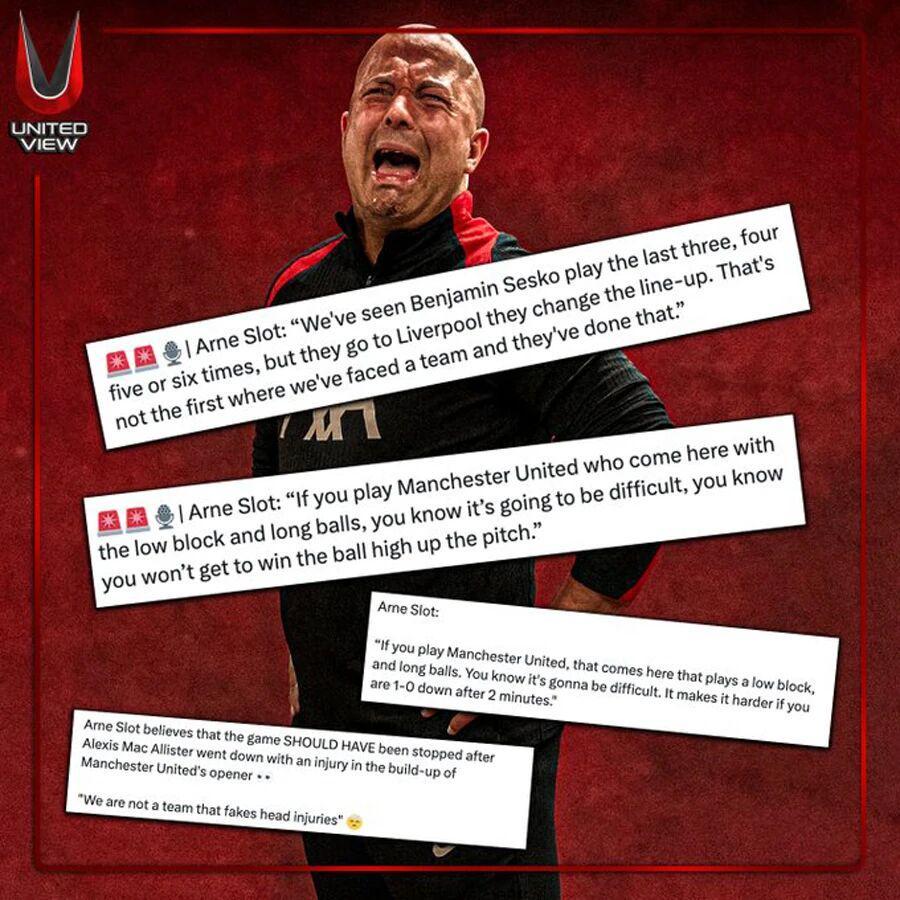 利物浦主帅斯洛特质疑曼联进球合法性，卡拉格批长传潮流