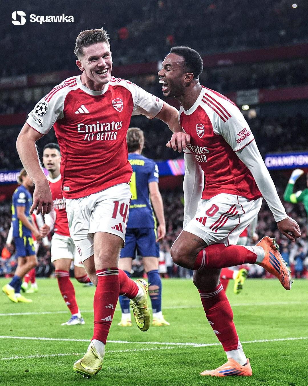 欧冠7连胜西甲球队！阿森纳创历史纪录