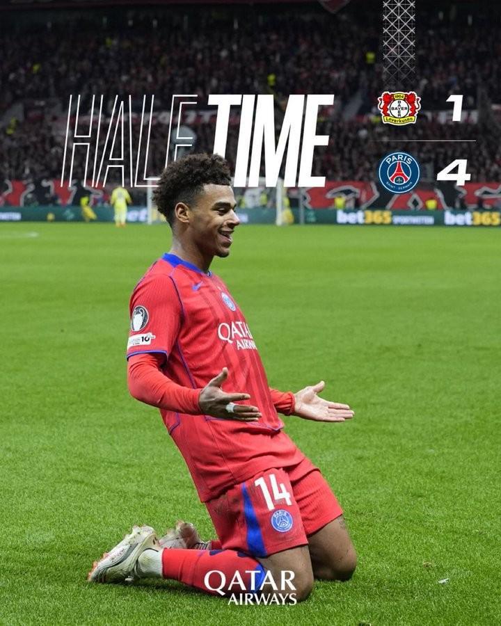 巴黎圣日耳曼2025年19场狂轰4+球 创8年最佳进攻纪录