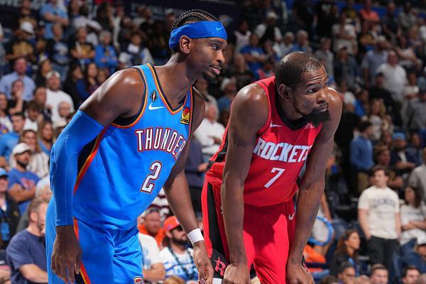 NBA新赛季揭幕战：雷霆双加时125-124惊险胜火箭