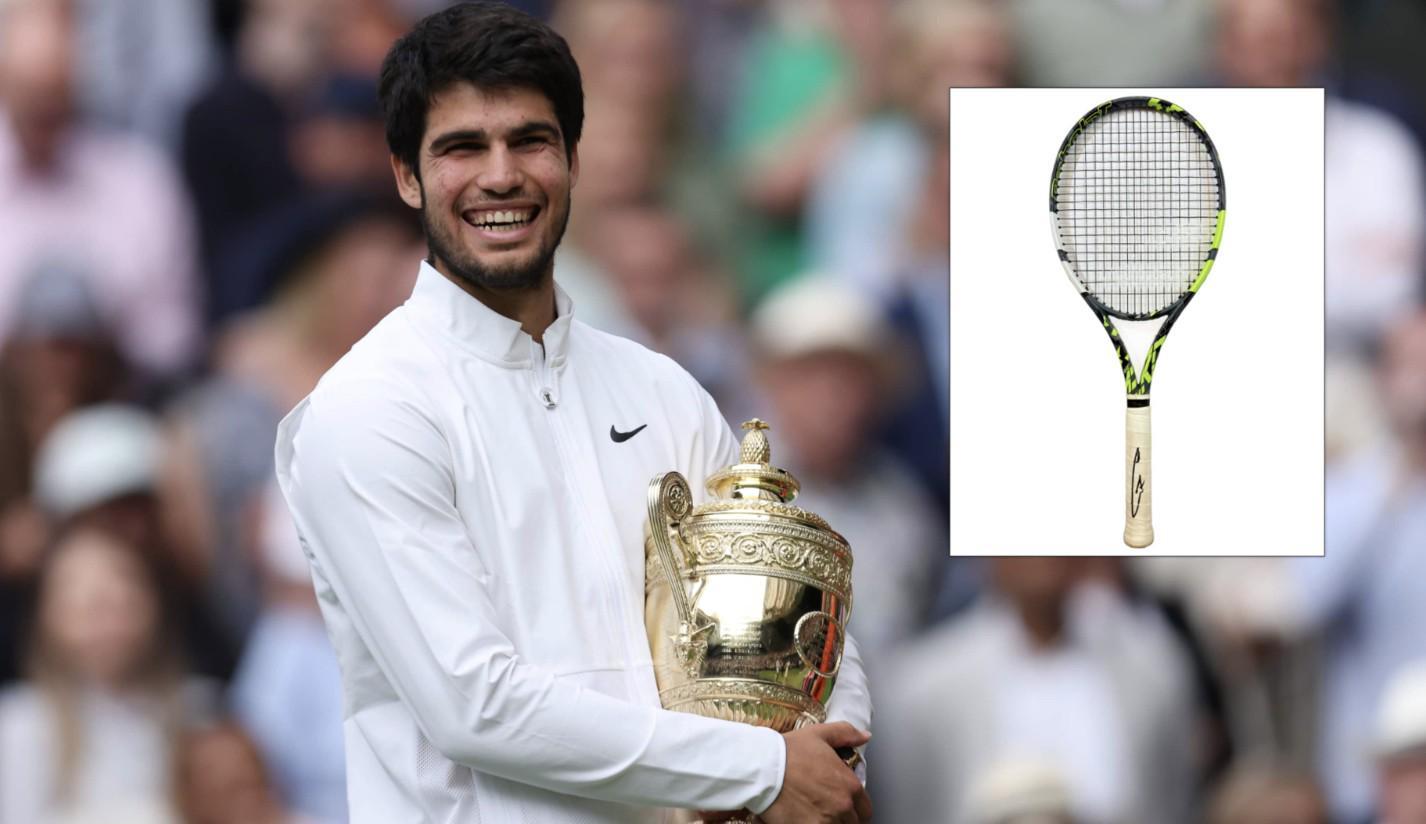 阿尔卡拉斯2023温网夺冠球拍创17.3万美元拍卖纪录