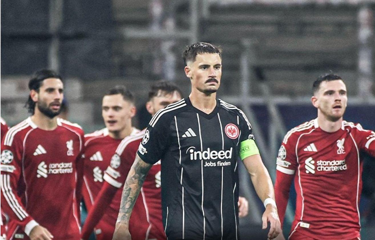 欧冠赛场奇葩现象：法兰克福3轮3个5-1 积分仅列第22