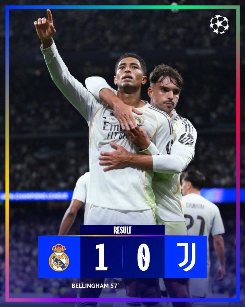 欧冠精彩一夜：皇马小胜尤文，利物浦结束连败，拜仁4球大胜