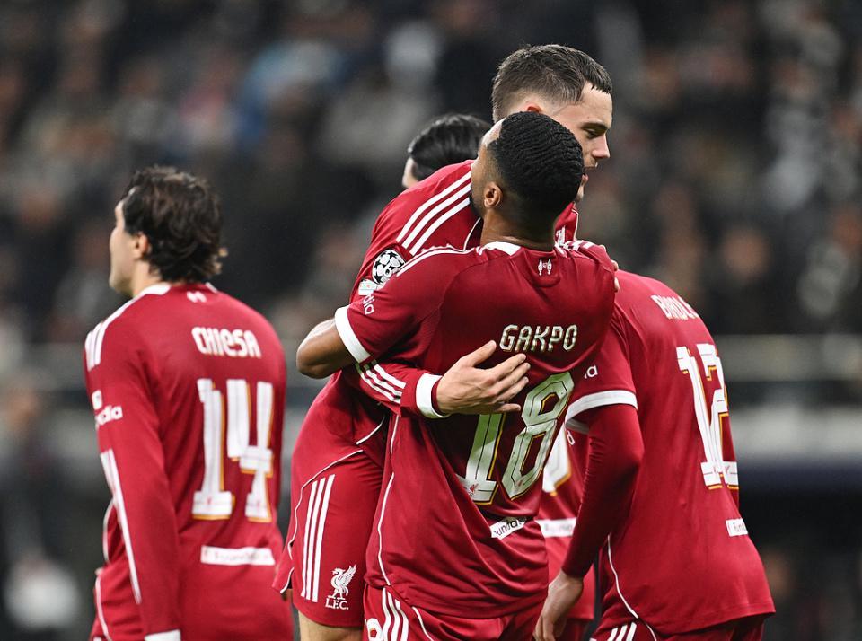 利物浦欧冠5-1逆转法兰克福 终结4连败 维尔茨2助埃基蒂克弑旧主