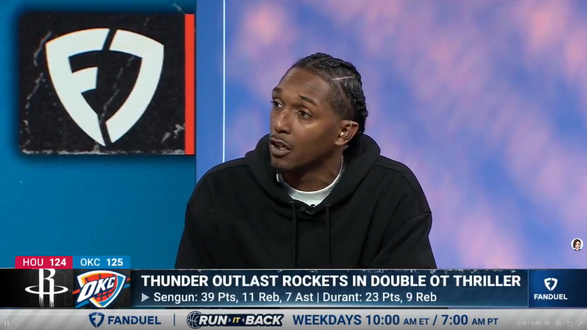 火箭揭幕战双加时惜败雷霆：路威批迷恋跳投忽视身高优势