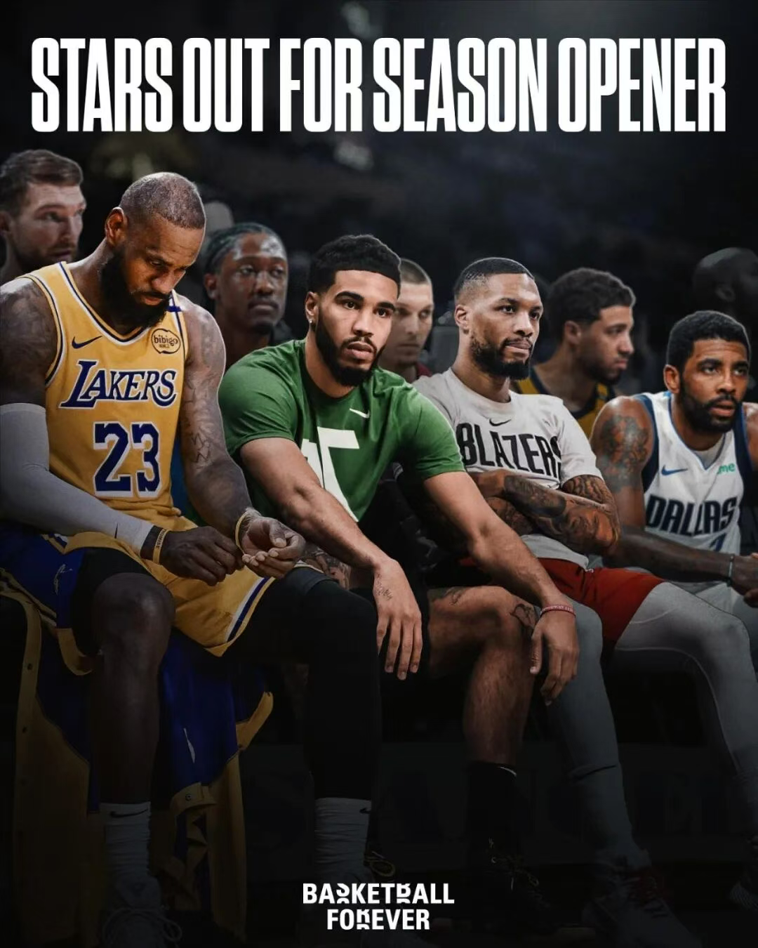 NBA新赛季伤病潮来袭：31人伤停，3大球星赛季报销