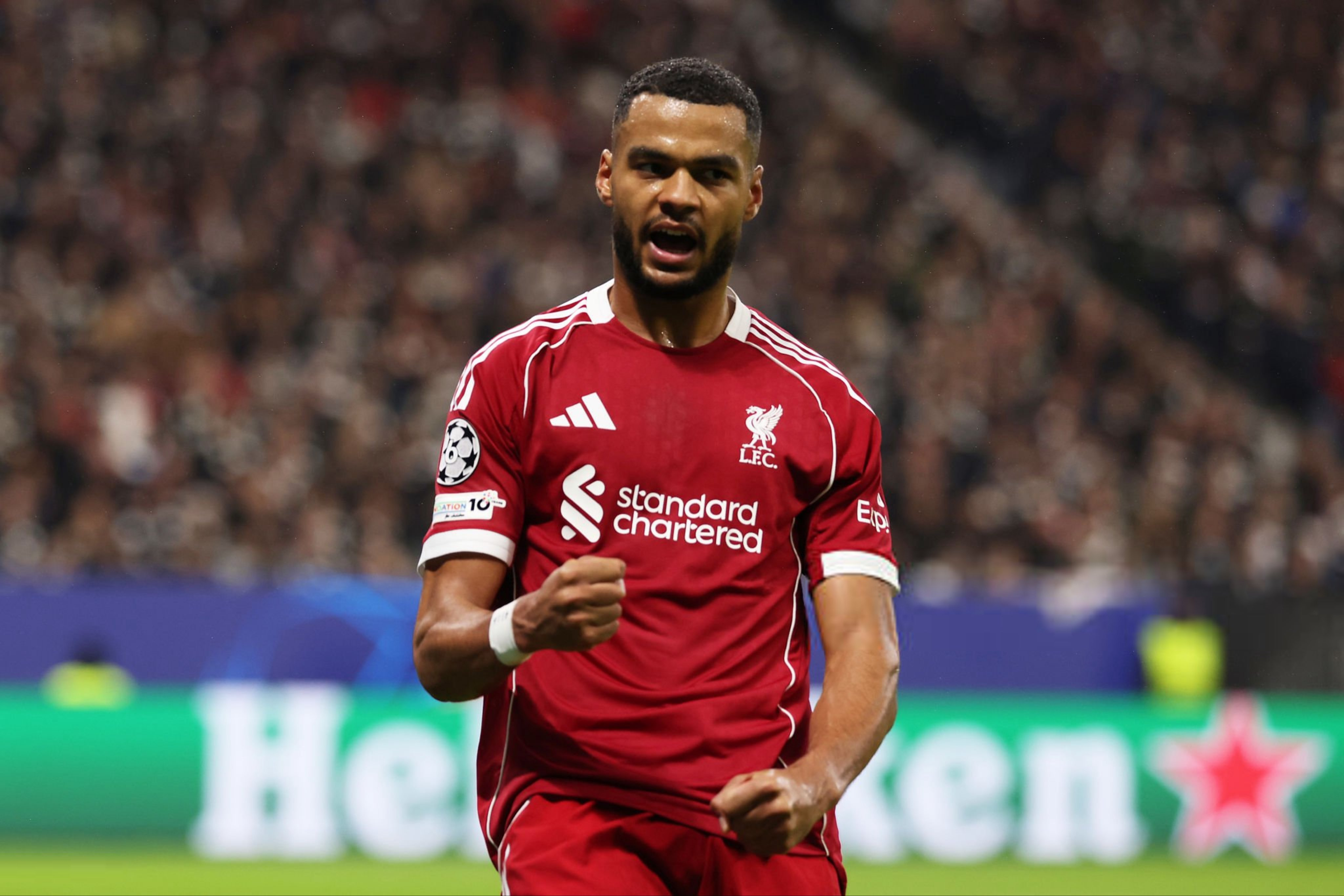 加克波欧冠闪耀：1球1助4关键传球，利物浦大胜法兰克福