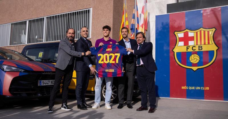 巴萨与Uber达成2027年赞助合作，优化球迷出行体验