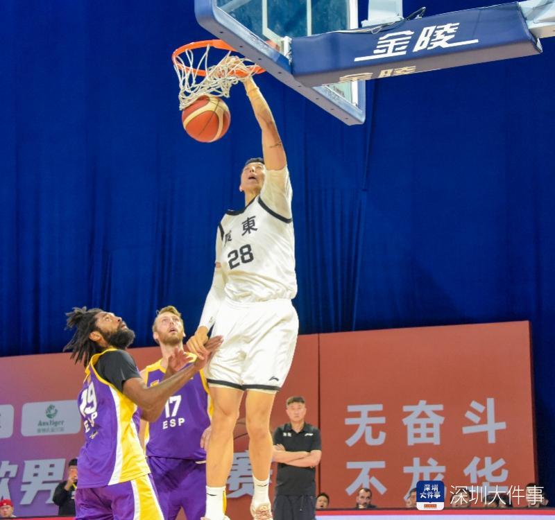 广东全运男篮热身赛大胜西班牙赫罗纳队 备战全运显实力