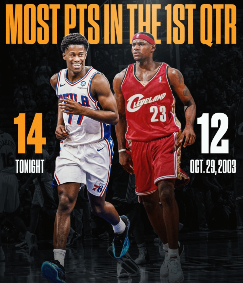 76人探花首秀狂轰34+7！新秀埃奇库姆创历史，未来上限几何？