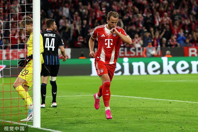 32岁凯恩12场20球！效率超越梅罗 欧冠德甲双榜领跑