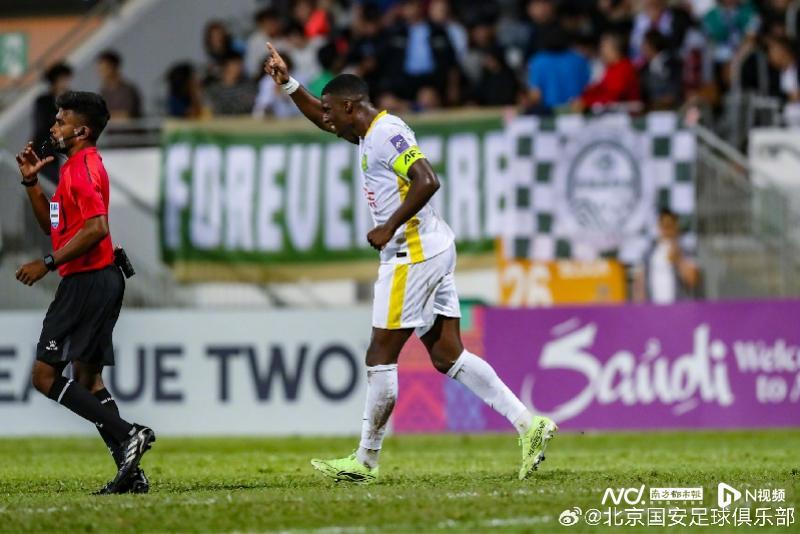 北京国安亚冠赛场3-3平中国香港大埔，近8战仅1胜状态低迷