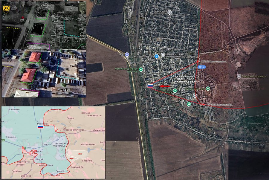 俄军推进路线示意图