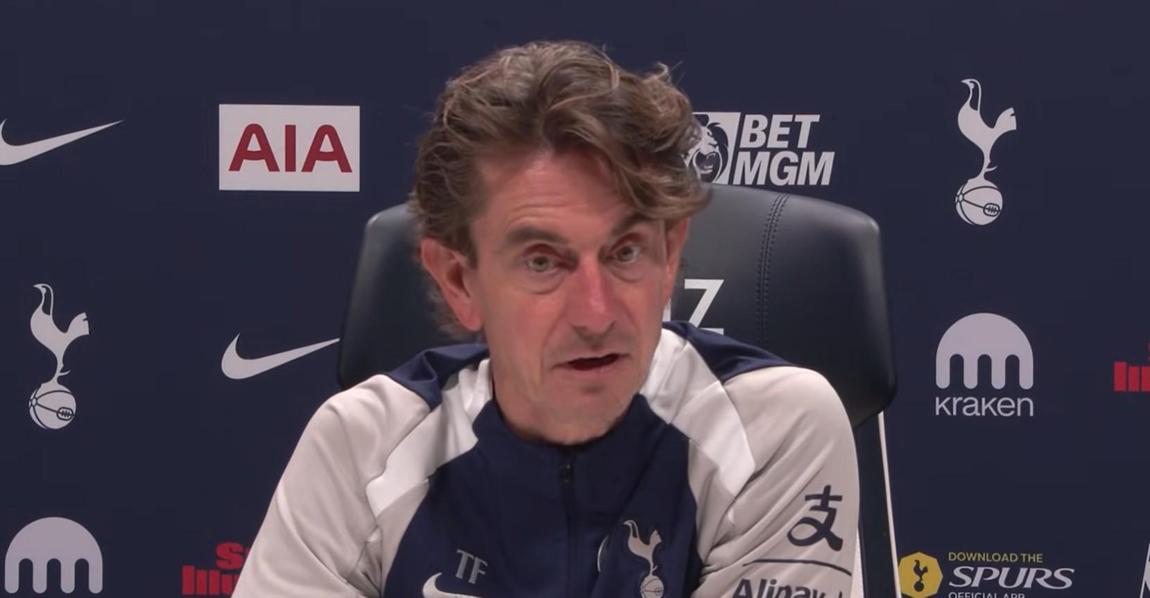 弗兰克谈热刺战术：出球与创造力由集体决策主导