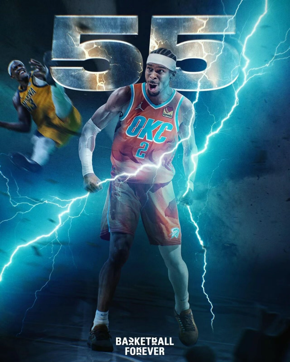 真猛！SGA四加时狂轰90分，NBA历史前五超巨崛起