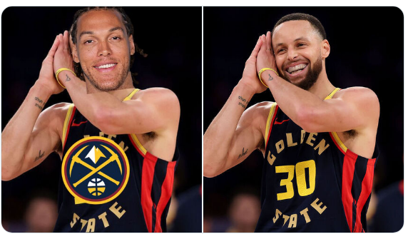 库里对阵掘金三度晚安庆祝，与独行侠并列榜首