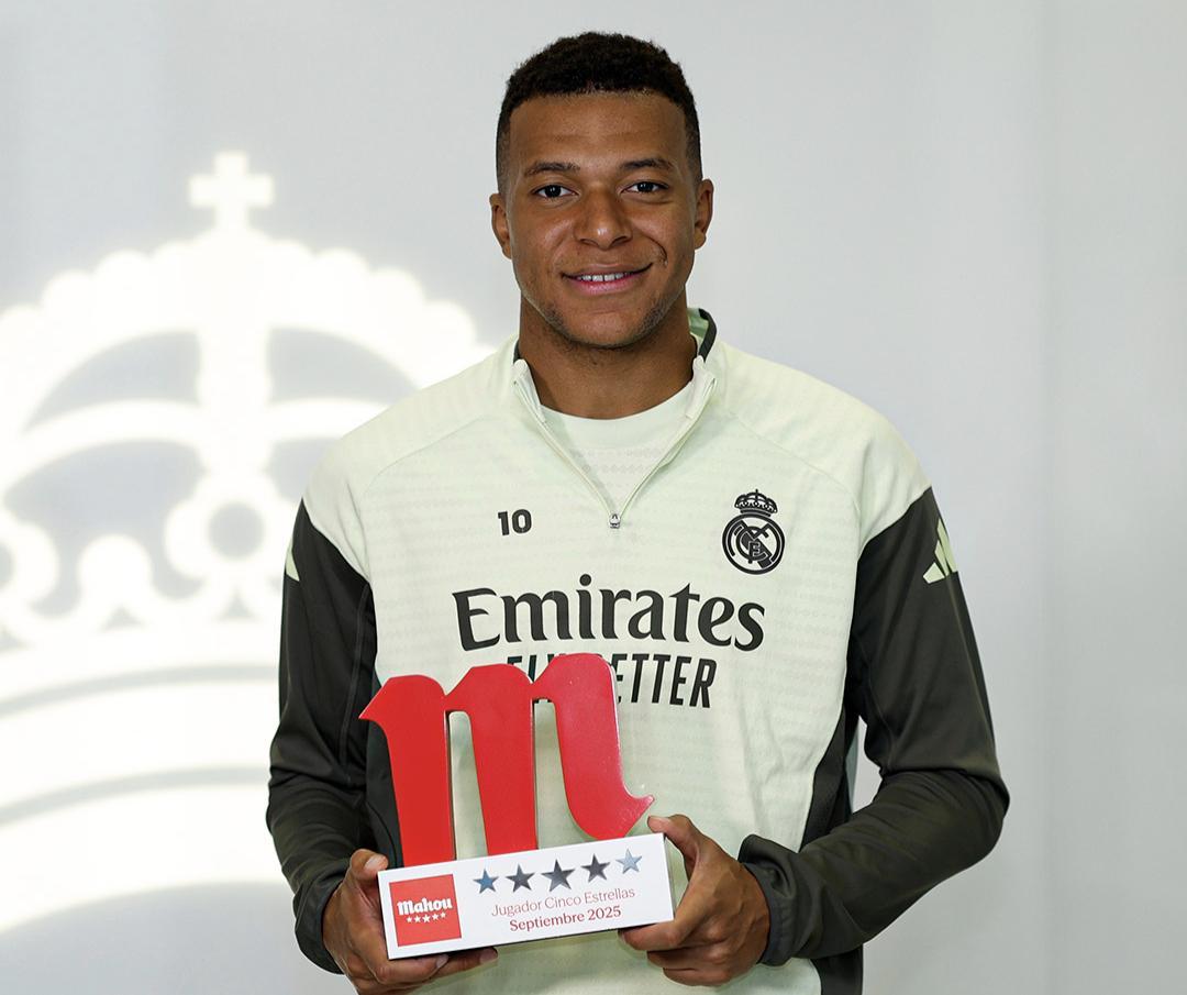 姆巴佩荣膺皇马9月最佳，期待国家德比胜利