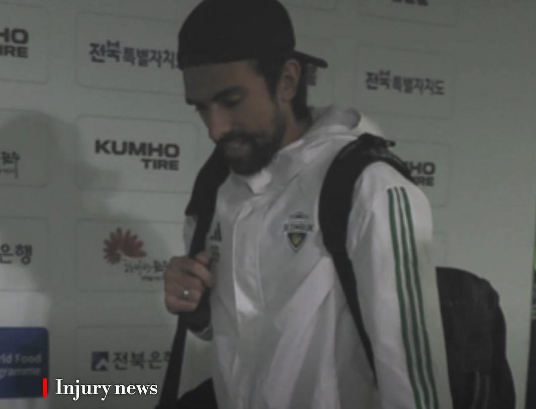 全北现代孔帕尼奥重伤赛季报销，退出K联赛金靴争夺