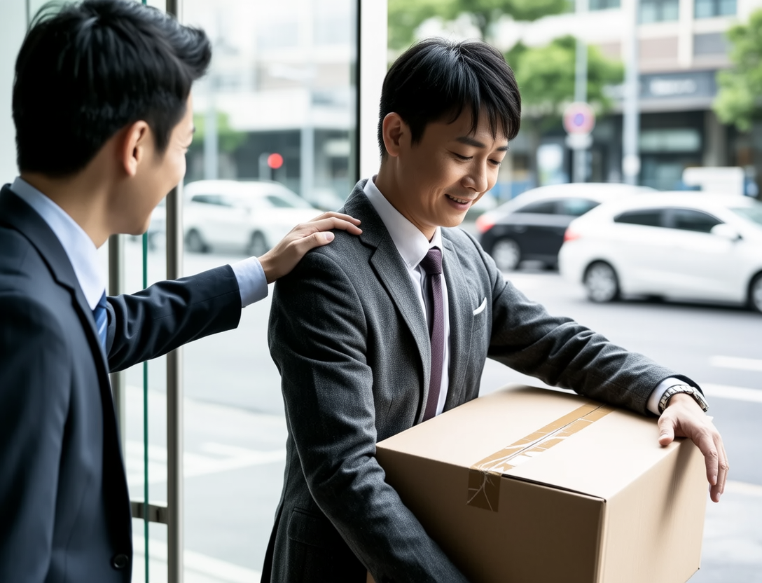 同事天天蹭我午饭，我刚被公司裁员，抱着纸箱出门，他却拦住我