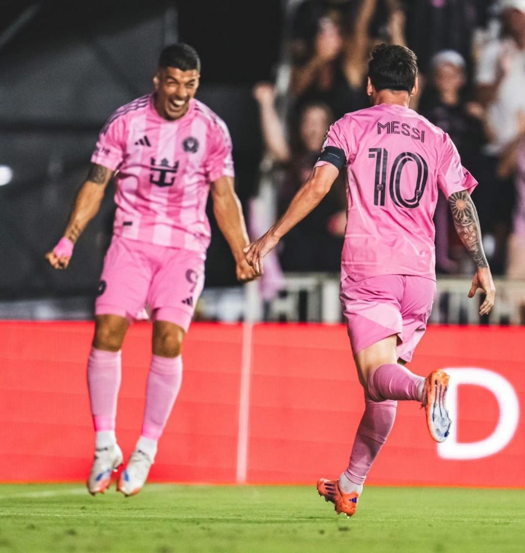 梅西双响+造三球！迈阿密国际3-1力克纳什维尔，季后赛首胜剑指八强