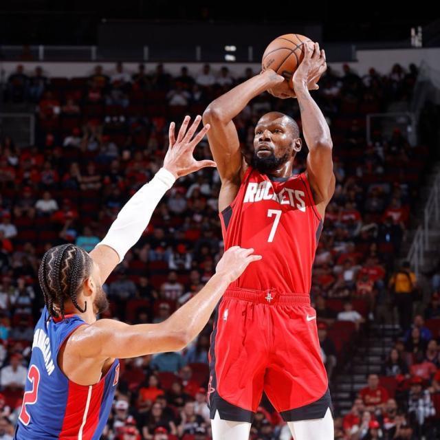 KD末节独砍14分难救主！火箭开季两连败引全队不满