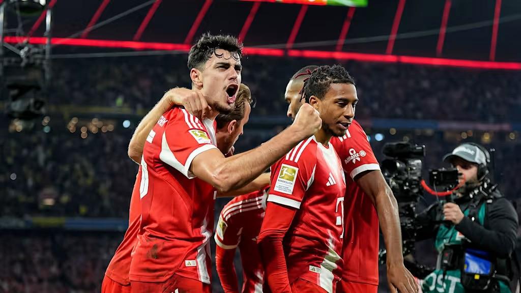 德甲前7轮拜仁狂轰27球，追平历史同期进球纪录