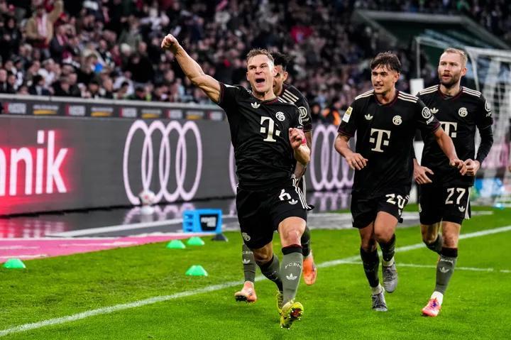 德甲第8轮：基米希破门当选门兴vs拜仁全场最佳