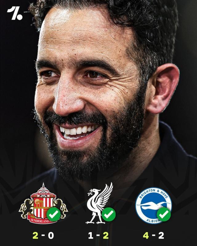 阿莫林盛赞曼联：3连胜展现完整实力，赢布莱顿胜过利物浦