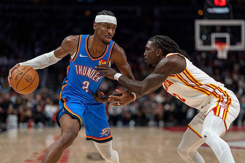 亚历山大三节打卡率队大胜！雷霆117-100轻取老鹰豪取3连胜