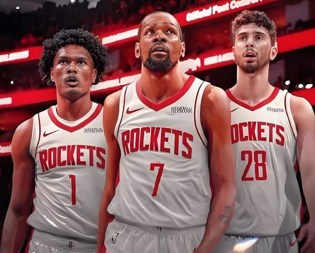 火箭新赛季两连败！五大阵容暴露短板，杜兰特孤掌难鸣