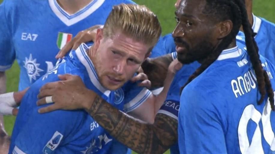 德布劳内伤退落泪，那不勒斯痛失中场核心