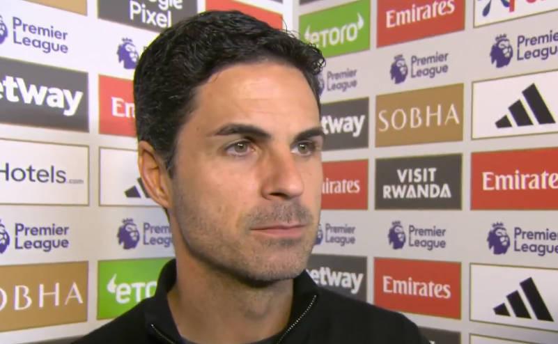 阿尔特塔谈阿森纳胜水晶宫：表现优异是关键，萨利巴赖斯有伤