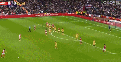英超半场战报：阿森纳1-0领先水晶宫，埃泽凌空破门弑旧主