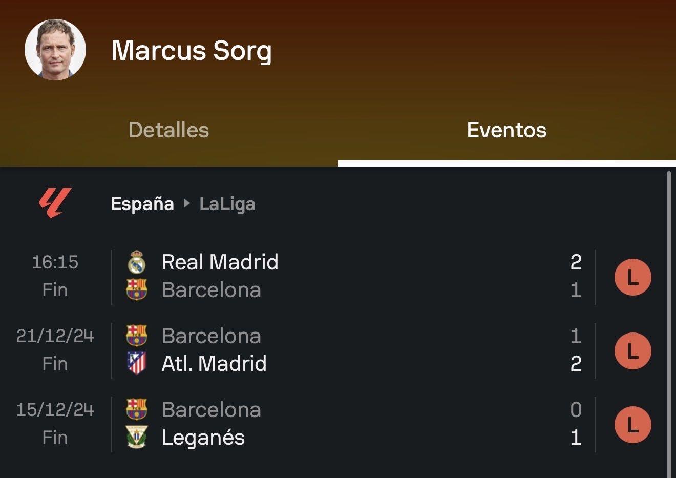 巴萨助教索尔格临场指挥三连败，球队战绩堪忧