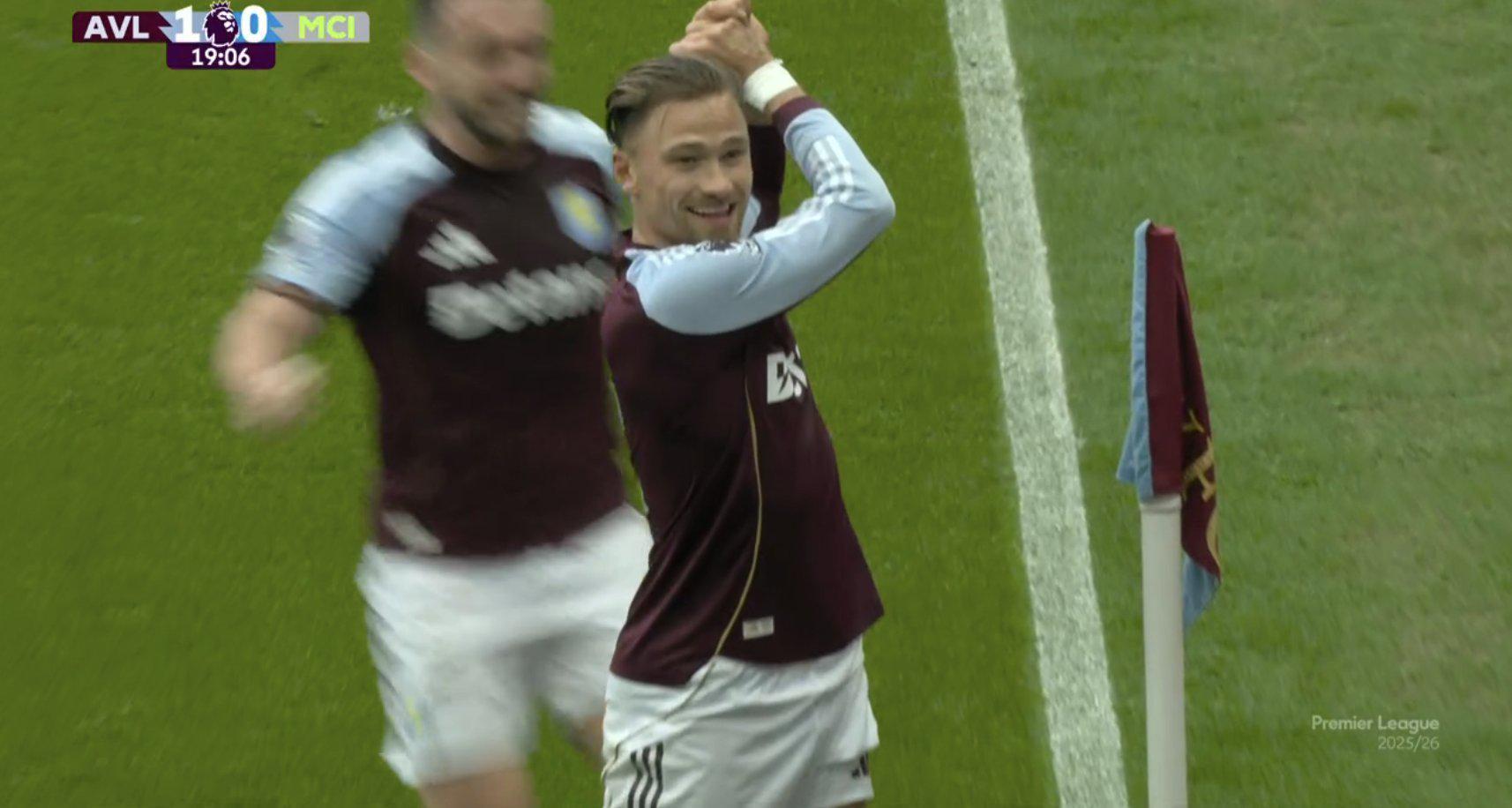 英超禁区外远射之王！维拉本赛季远射进球数领跑全联赛