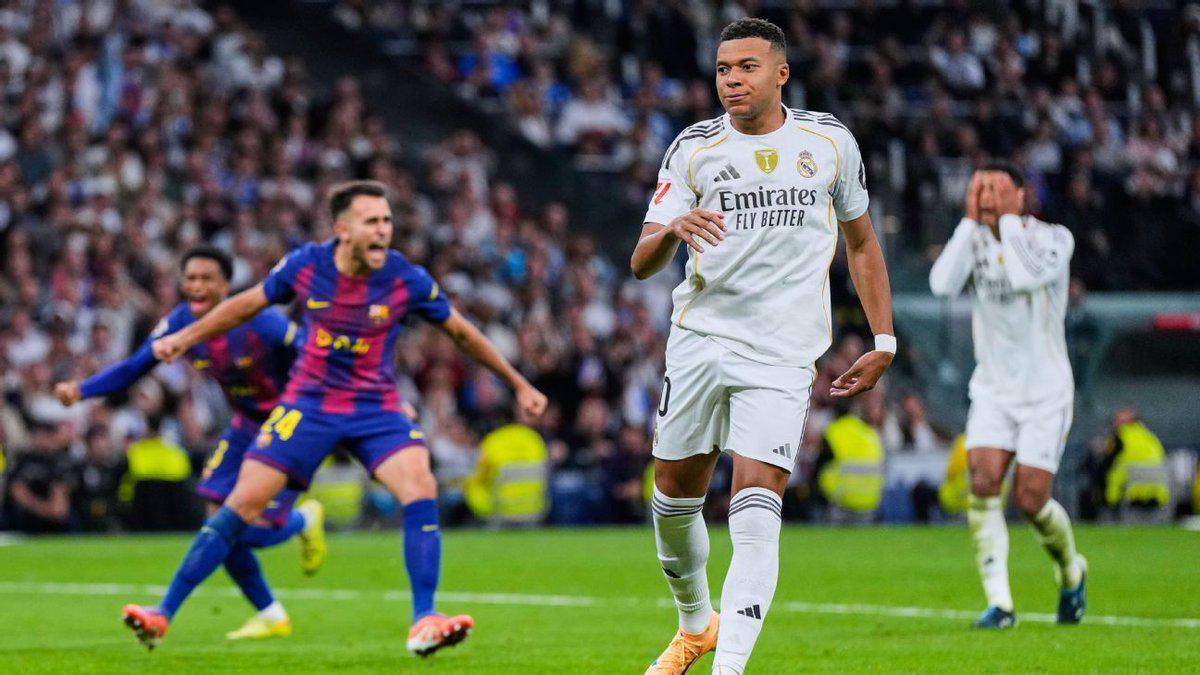 姆巴佩成08年后国家德比首位失点球员，此前19次全中