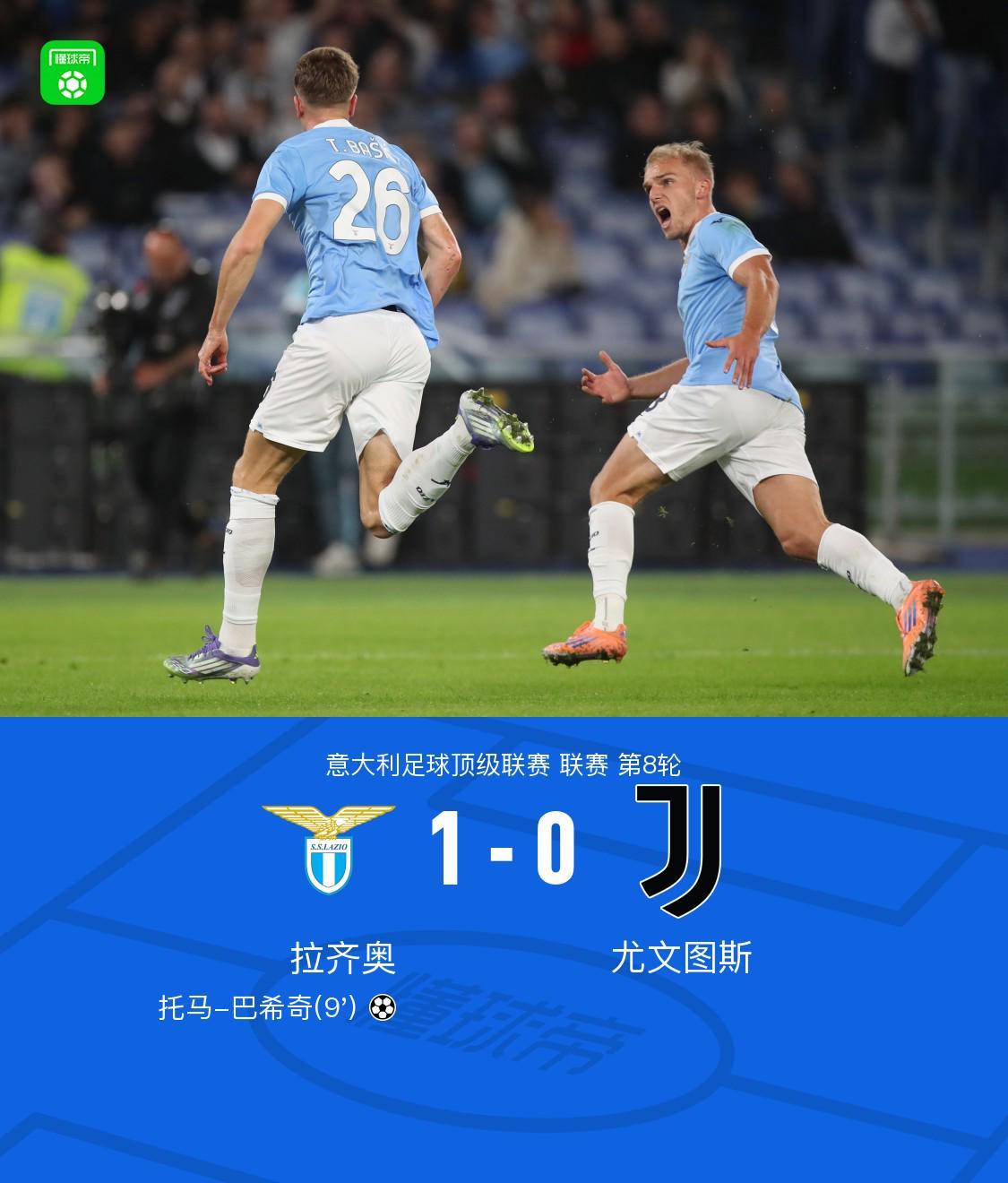 剑南春聚焦｜尤文图斯0-1不敌拉齐奥 遭遇3连败+8场不胜