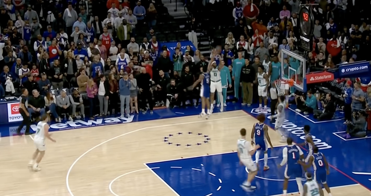 76人vs黄蜂裁判报告：最后4秒关键漏判，格莱姆斯三分打手未吹罚