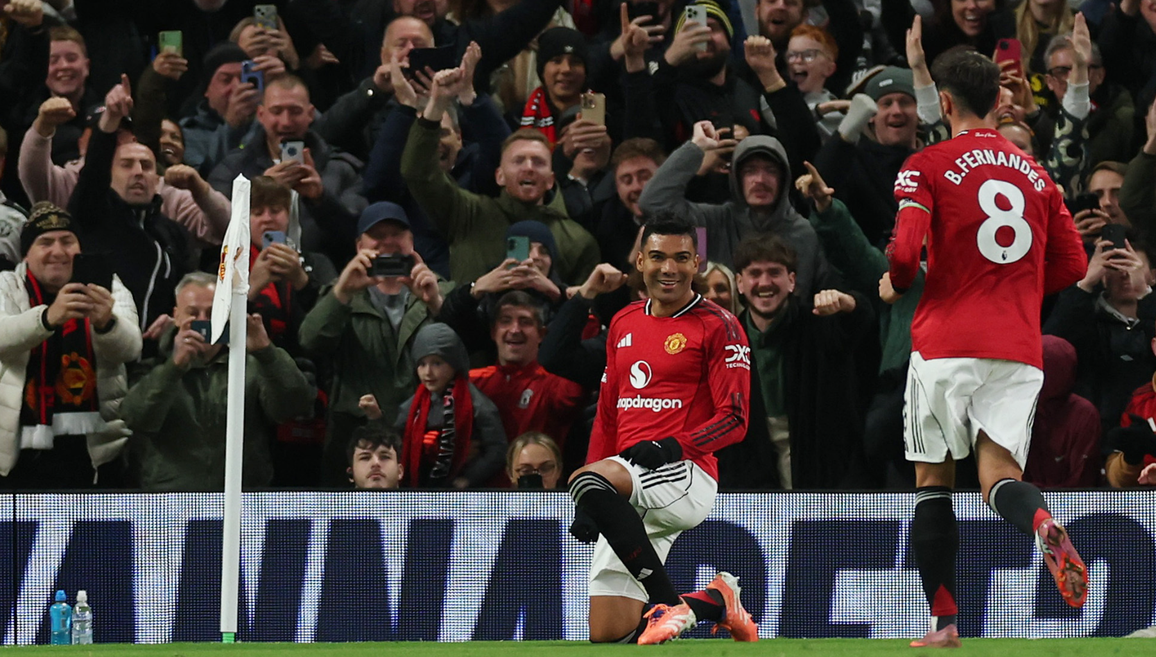 卡里克解析曼联战术：前锋回撤支援B费卡塞米罗，卢克肖助力中场