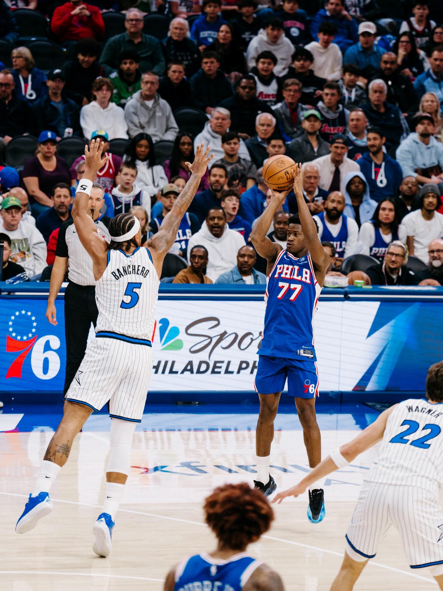 探花秀埃奇库姆狂砍26分 76人队史前三场得分榜他排第二