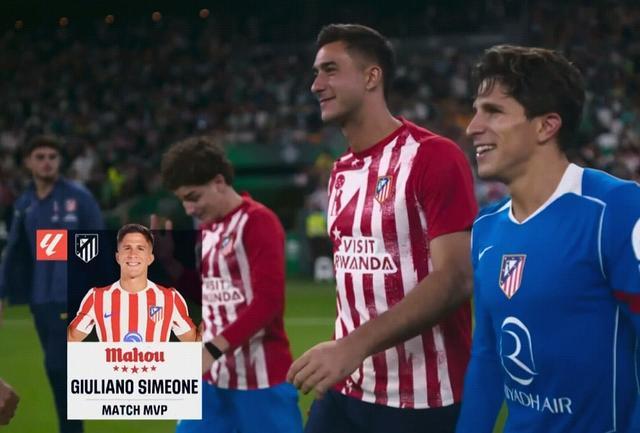 开场3分钟闪击破门，小西蒙尼荣膺贝蒂斯vs马竞全场最佳