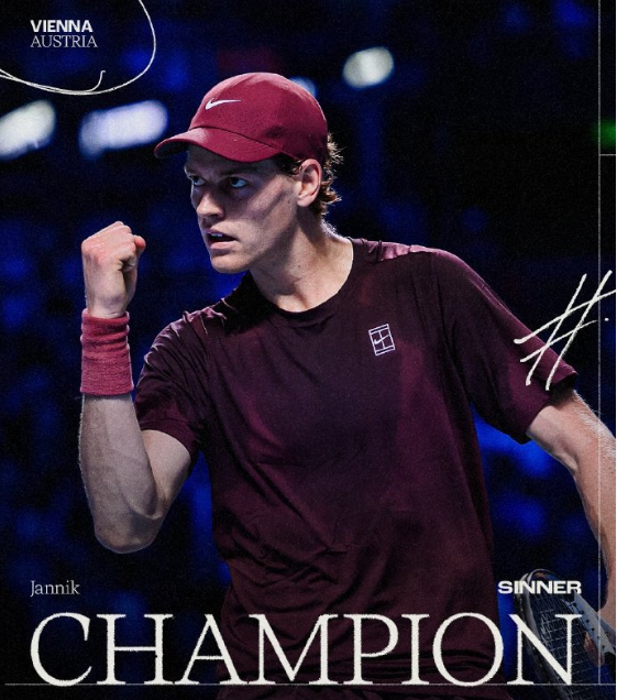 辛纳ATP500维也纳站夺冠后官宣恋情，女友系舒马赫儿子前女友