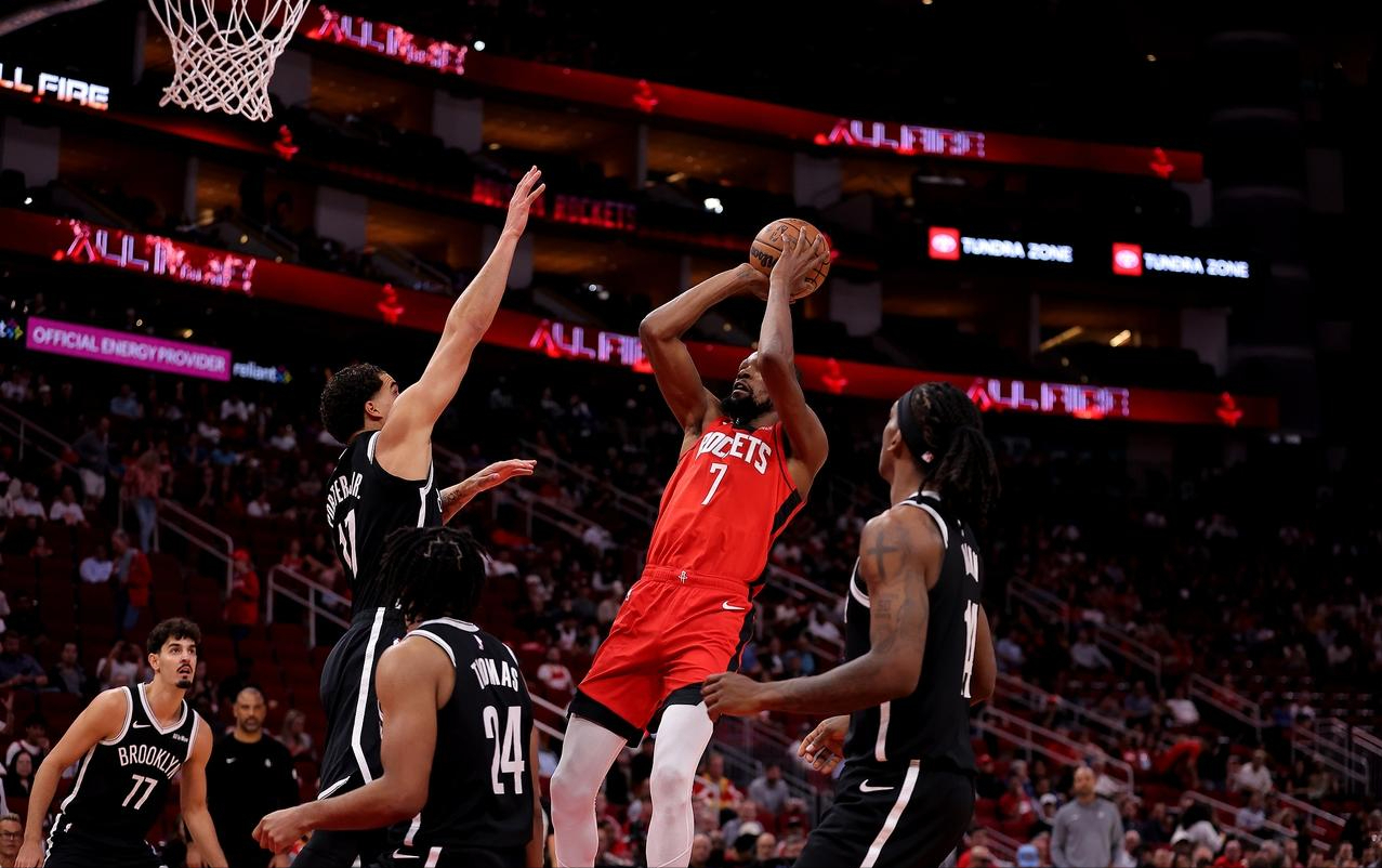 火箭32分大胜篮网！乌度卡变阵奏效，KD三节打卡，伊森惊艳