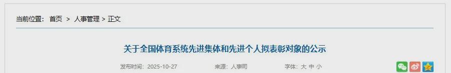 马龙、樊振东等体育明星拟获全国体育系统先进表彰