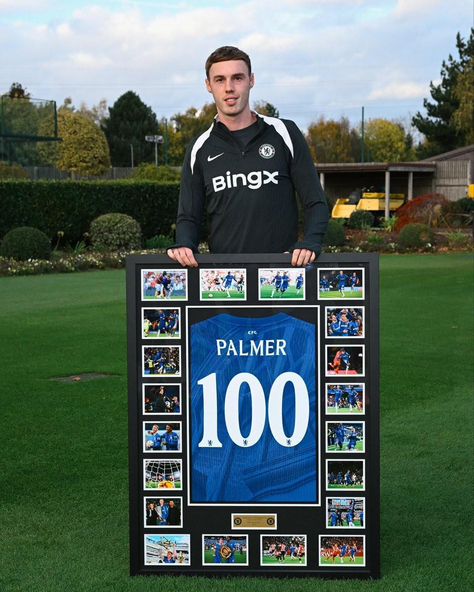 切尔西五将达成百场里程碑 帕尔默恩佐等获赠特别纪念礼物