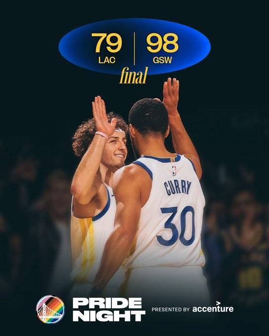 勇士98-79胜快船：罚球4-16，犯规15-5展现流畅攻防节奏