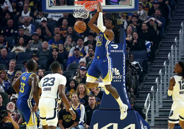 穆雷三分爆发 库明加全能表现 勇士21届双星闪耀